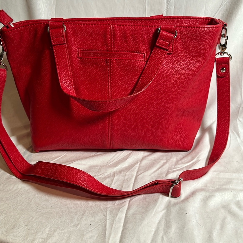 Thirty One JEWELL Red Purse with Insert detachable Strap NEW DEMO
